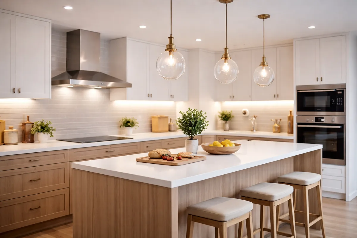 Comment choisir le bon éclairage pour une cuisine de 15 m²