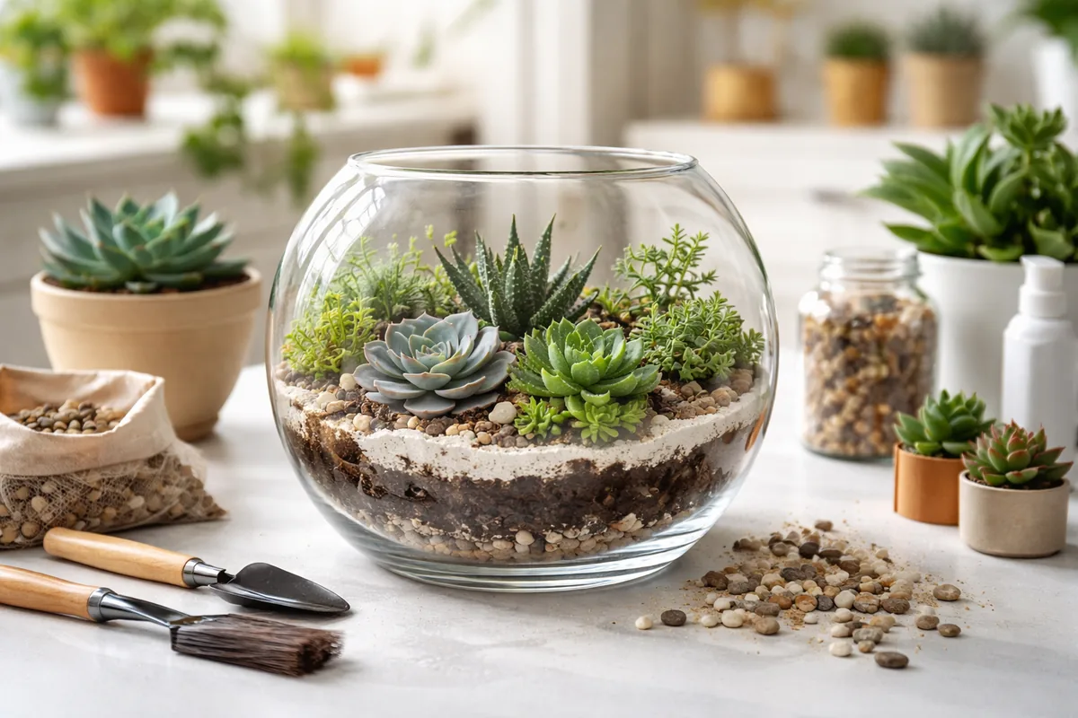 Comment créer un terrarium avec des succulentes à la maison
