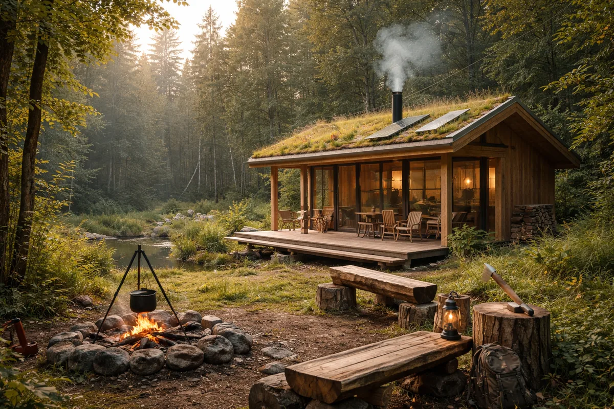 Comment réaliser un habitat éco-responsable inspiré du bushcraft